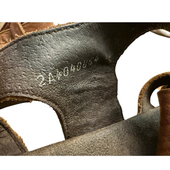 Mephisto Sam Fisherman Sandals Men’s 44 EU 10 US Brown Tan Leather Comfort - Picture 7 of 8